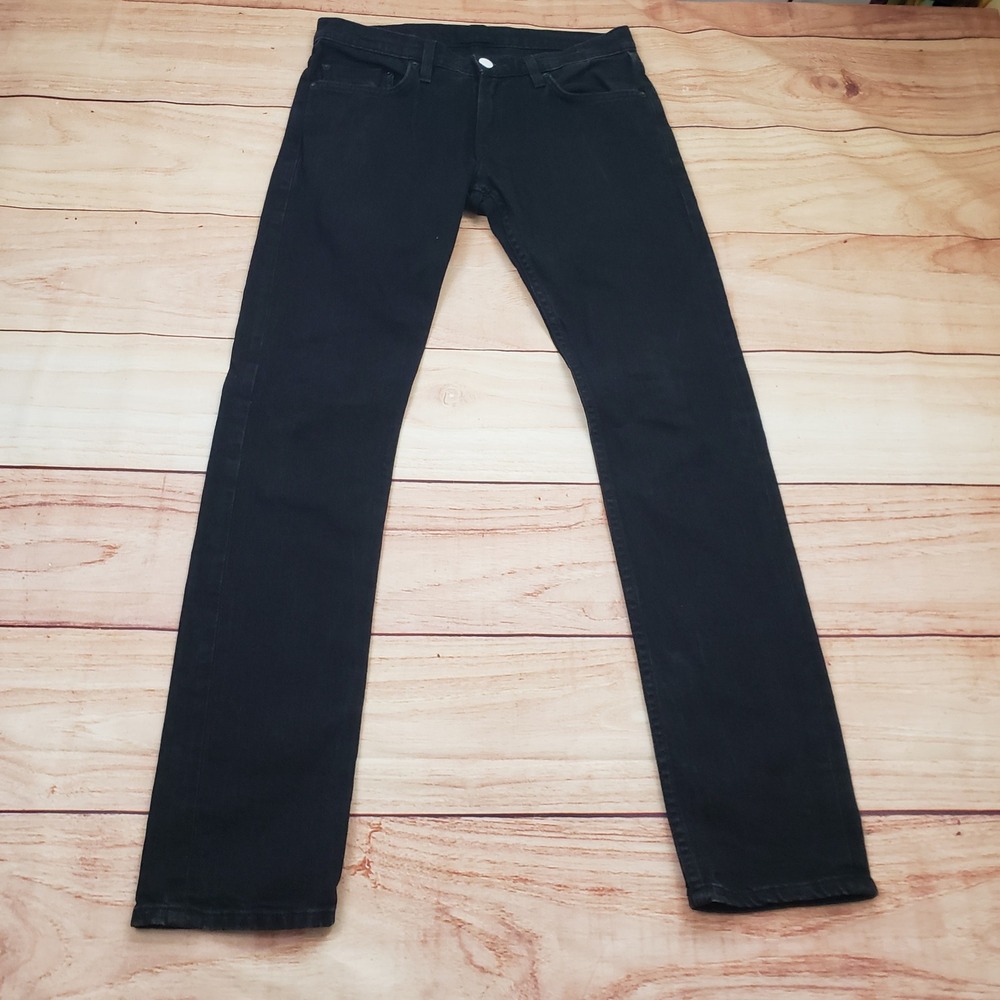 What Youth Jeans Mens 29x31 Black Skinny Kurabo‎ Japanese Selvedge Denim Pockets